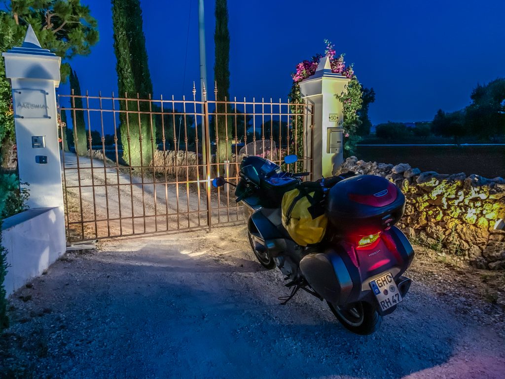 Ankunft an der Masseria Alchimia in Fasano, Apulien, Italien. Foto: Alexander Baumbach