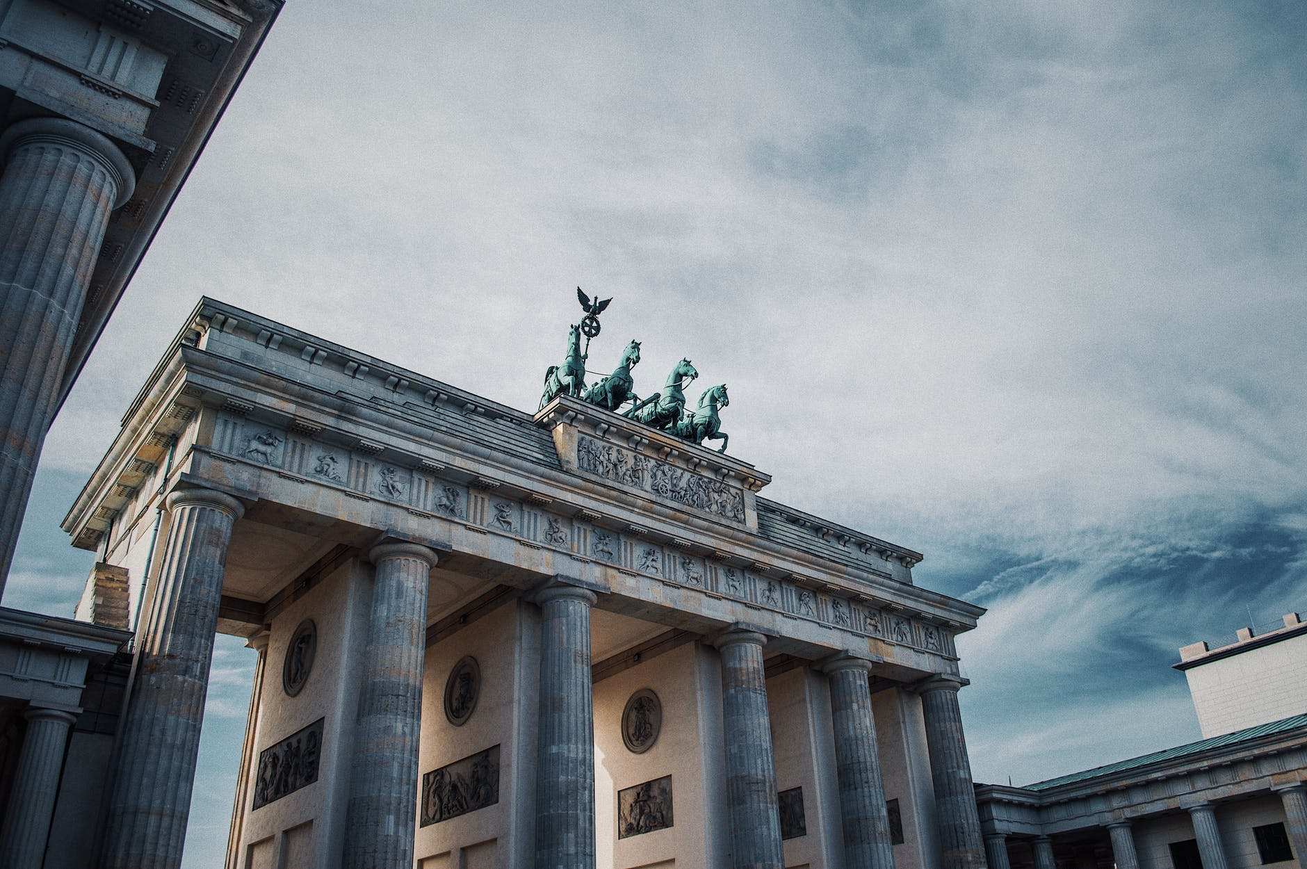 photo of the brandenburg gate in berlin germany
